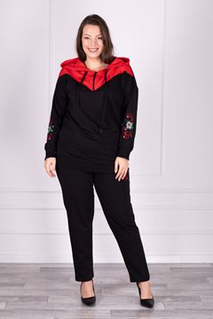 Picture of CURVY GIRL EMBROIDERED TRACK SUIT SET